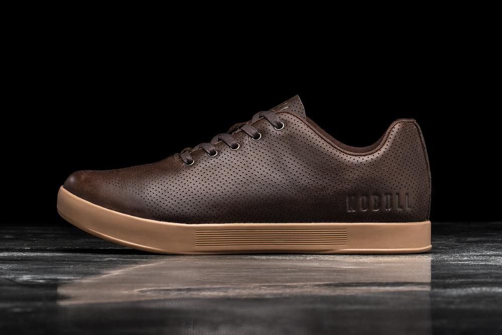 Trainers NOBULL Homme Marron - Chaussures NOBULL Leather,France (9802-YLFPM)